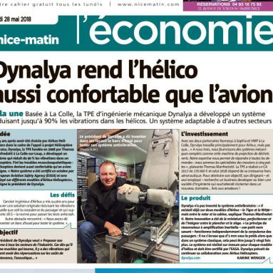 Dynalya fait la une du supplément NiceMatin ECO